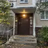 Entrance to an apartment building